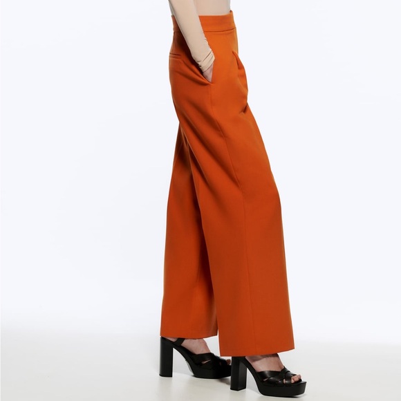 BNWT Zara Wide Leg Trouser Sz S - Picture 2 of 6